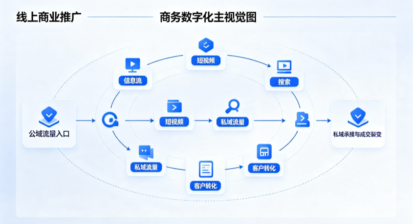 垦利县线上商业推广怎么做？全域流量闭环搭建与低成本转化实战指南